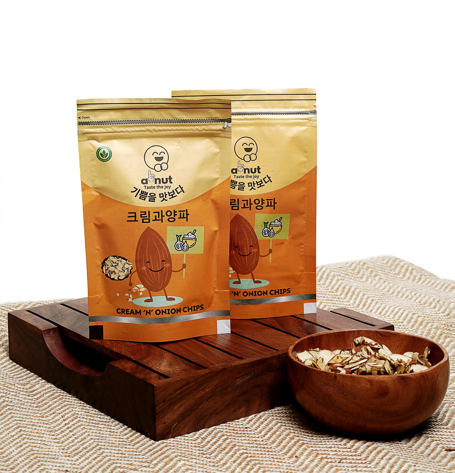 Cream & Onion Almond Chips – 50+50gm combo